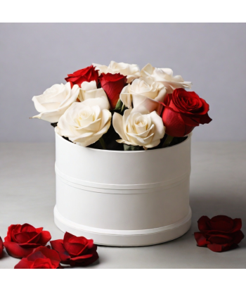 Forever Roses in Round Box